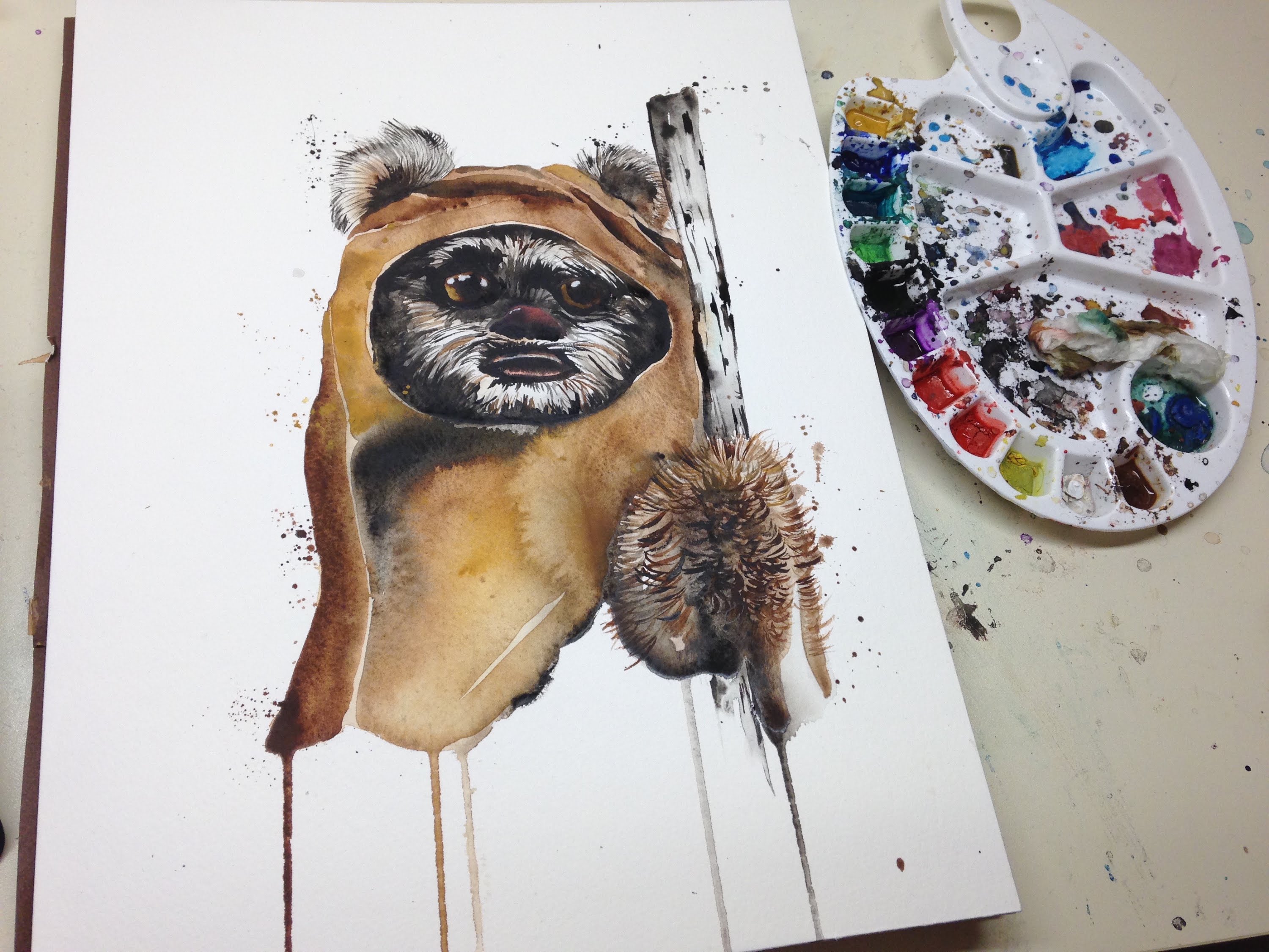 3000x2250 Time Lapse - Ewok Painting