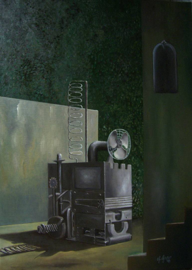 770x1080 Saatchi Art Deus Ex Machina Painting By Giovanni Primo Greco - Ex Machina Painting