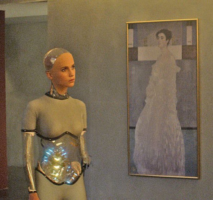 682x640 Filmandfurniture On Twitter Did You Spot - Ex Machina Painting
