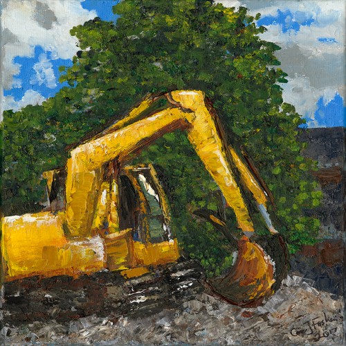 Excavator Painting At Explore Collection Of