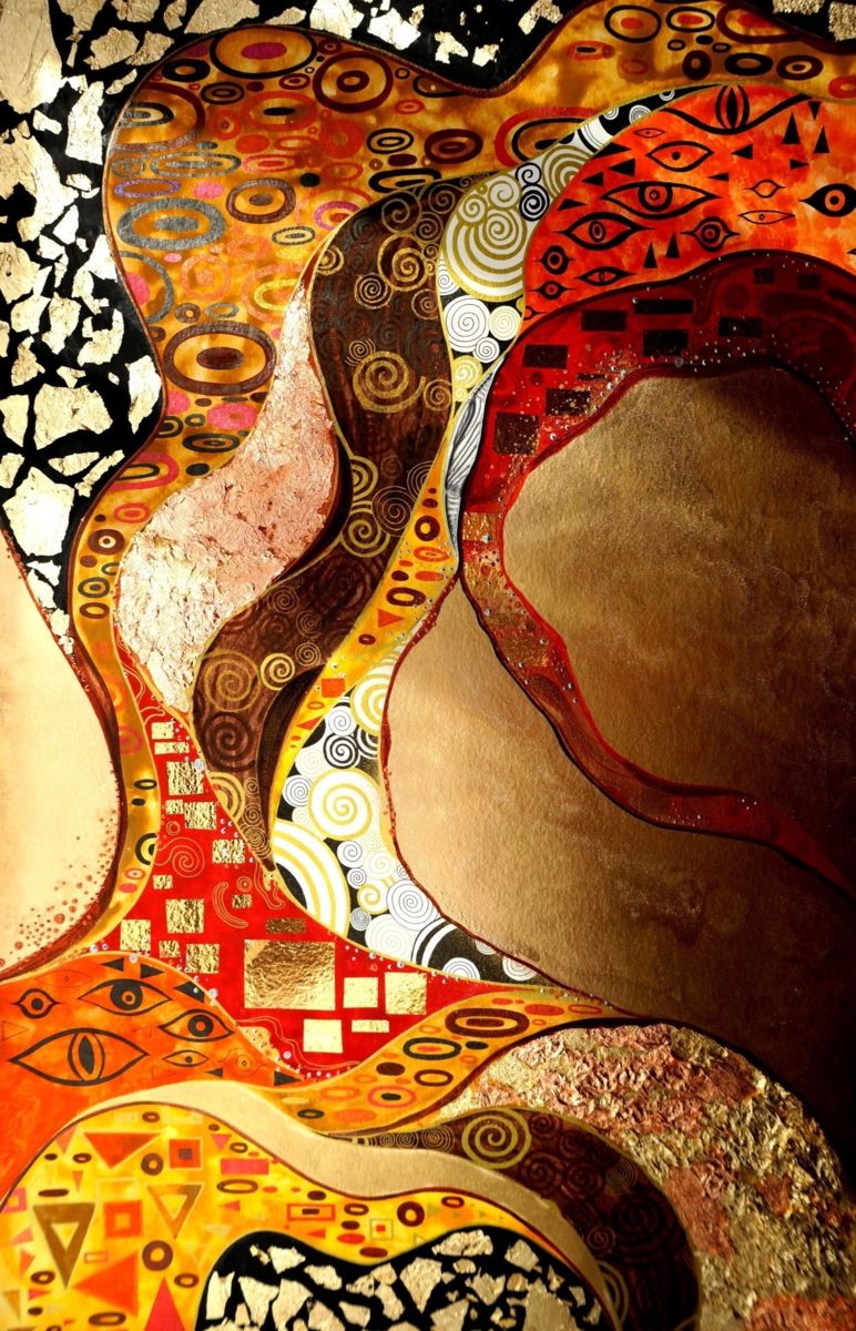 772x1200 Interior Painting Klimt. Abstraction. Gold.jpg (Exclusive Art - Exclusive Painting