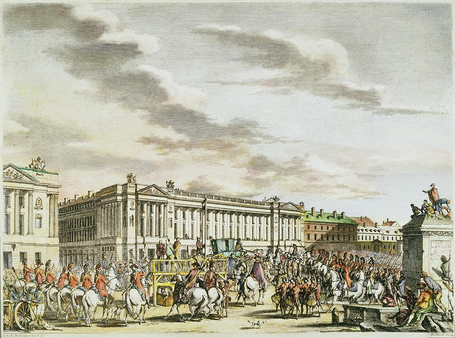 900x668 Louis Xvi Execution, 1793 Painting By Granger - Execution Of Louis Xvi Painting