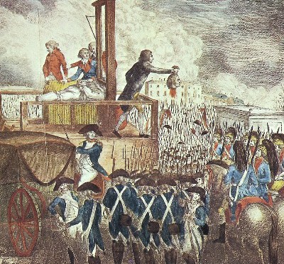 400x372 Remembering Queen Marie Antoinette Of France Orthodox - Execution Of Louis Xvi Painting