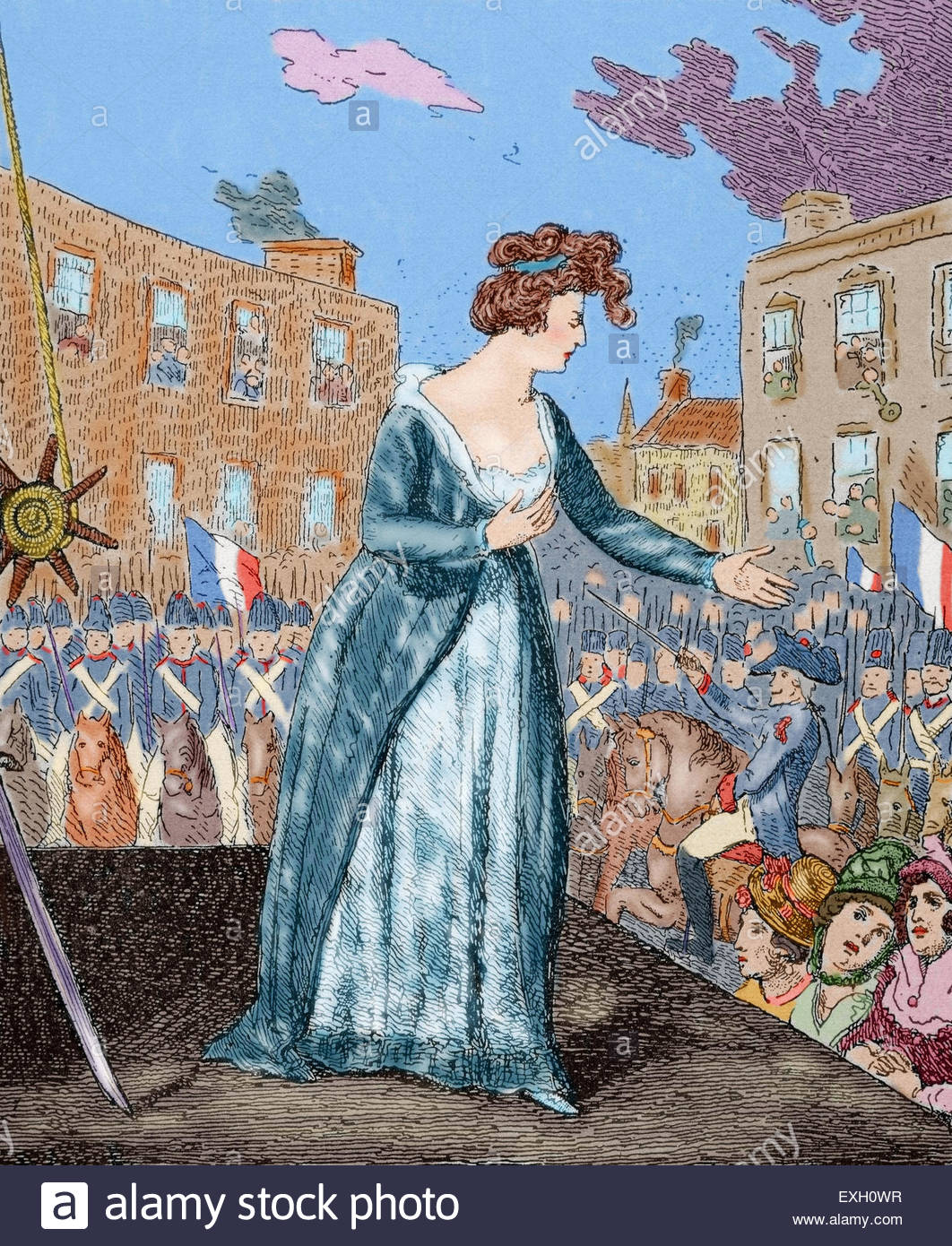 1062x1390 Execution Of Marie Antoinette (1755 1793), Wife Of Louis Xvi - Execution Of Louis Xvi Painting