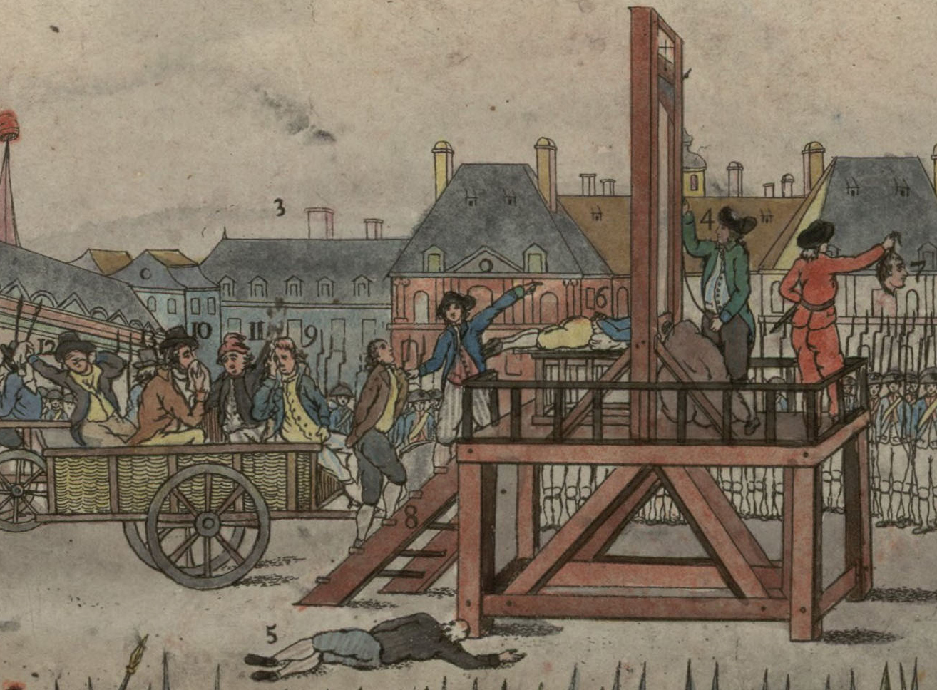 1314x968 France The Thermidorian Reaction, 27th July 1794 - Execution Of Robespierre Painting