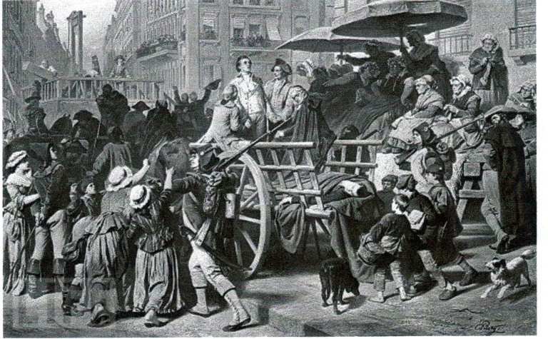 768x475 Historical Background To Les Dieux Ont Soif - Execution Of Robespierre Painting