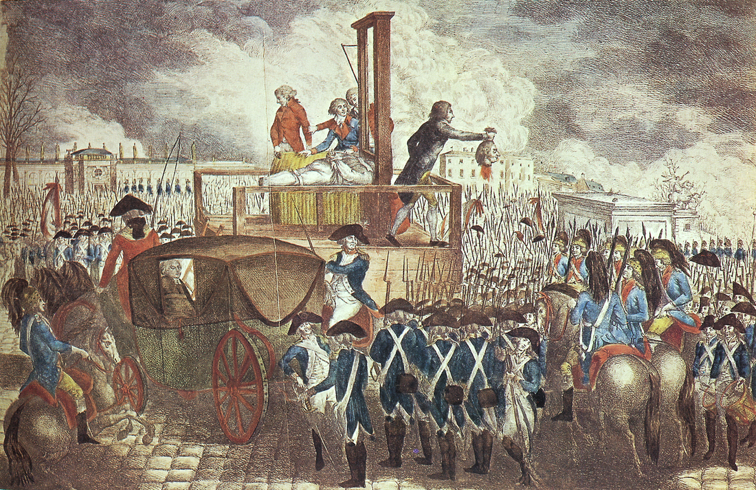 1100x713 Maximilien Robespierre - Execution Of Robespierre Painting
