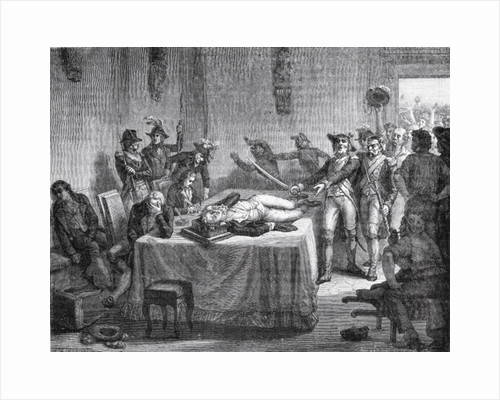 500x400 Robespierre Posters Robespierre Prints - Execution Of Robespierre Painting