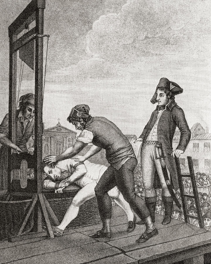 720x900 The Execution Of Robespierre Drawing By Vintage Design Pics - Execution Of Robespierre Painting
