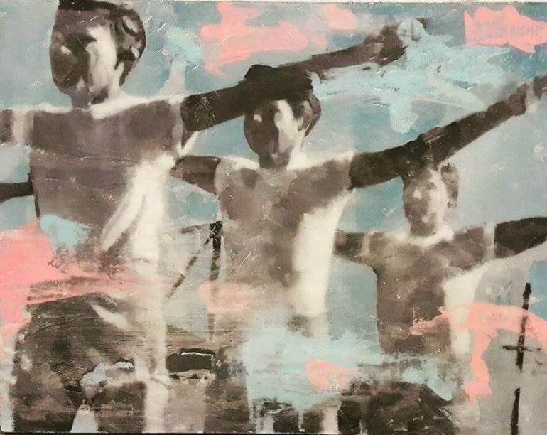 770x612 Saatchi Art Untitled Exercise And Health Series Painting By - Exercise Painting