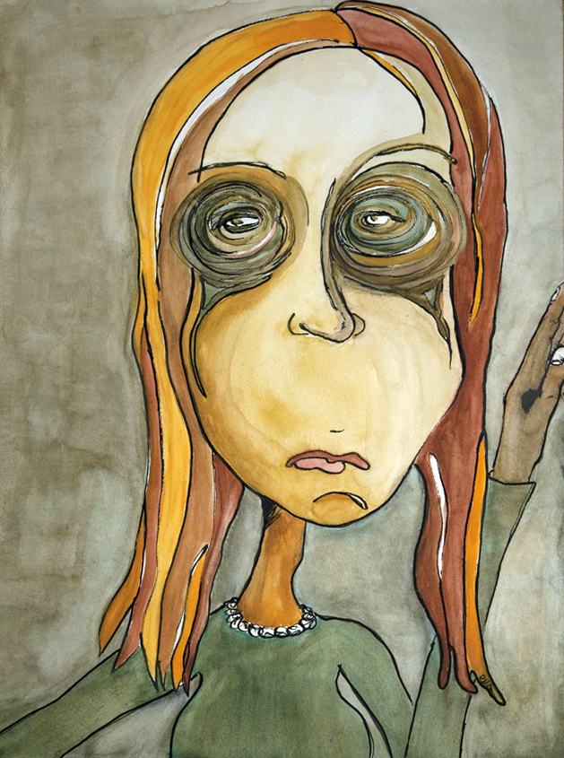 629x845 I Must Have Been Exhausted Art Of My Mind - Exhausted Painting