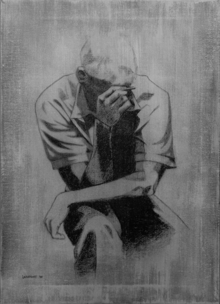 770x1061 Saatchi Art Exhausted Painting By Stephen Whatcott - Exhausted Painting