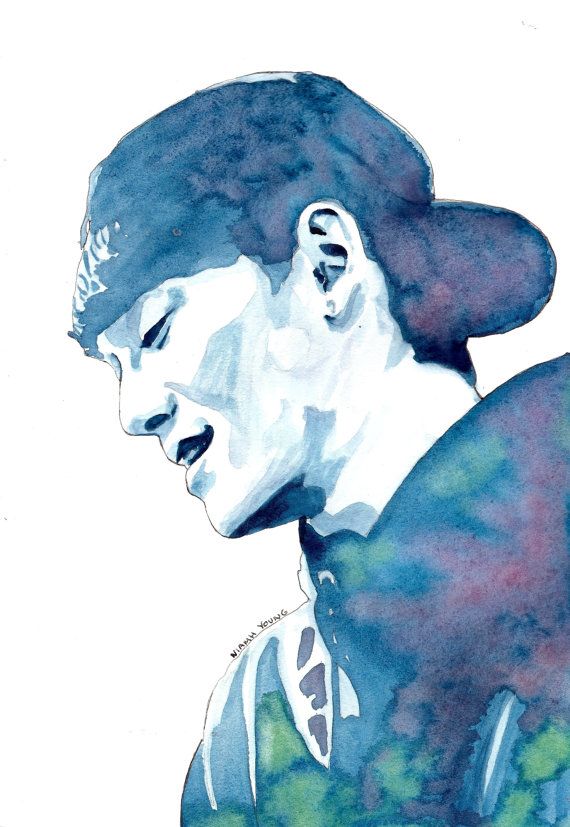 570x827 Exo Watercolour Portrait Print Chen (Kim Jongdae) Watercolor - Exo Painting