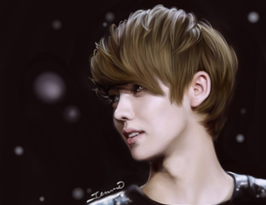 900x692 Exo Luhan Digital Painting By Jennieyu - Exo Painting