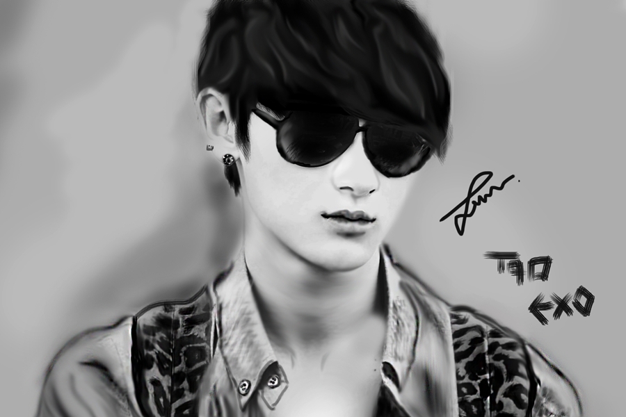 900x600 Tao Exo Painting By Okikku - Exo Painting