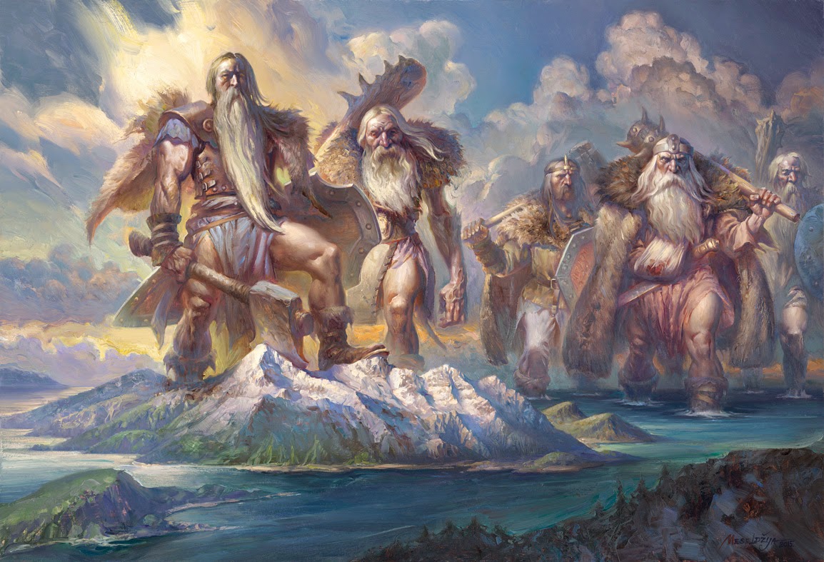 1154x787 Petar Art The Exodus Of Giants - Exodus Painting