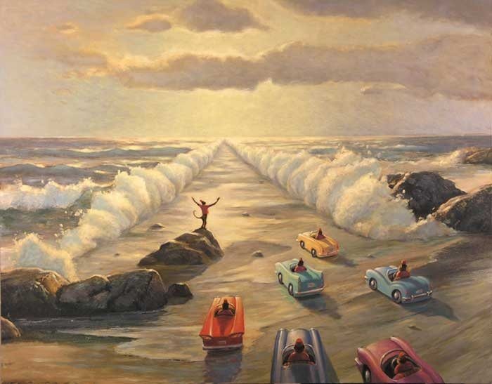 700x547 Religion, Paintings Gallery, Art Of Mark Bryan - Exodus Painting