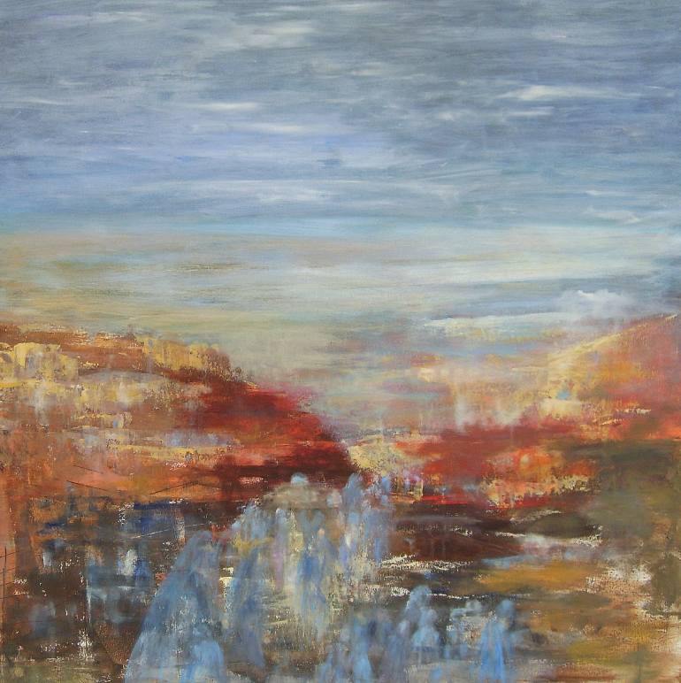 770x772 Saatchi Art Exodus Painting By Aase Lind - Exodus Painting