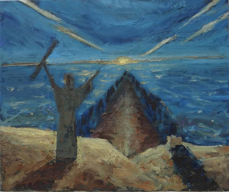 770x646 Saatchi Art Exodus Painting By Evgeni Nedev - Exodus Painting