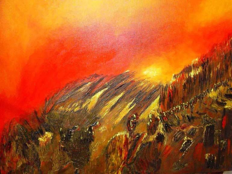 770x578 Saatchi Art Exodus Painting By Kamal D Lathar - Exodus Painting
