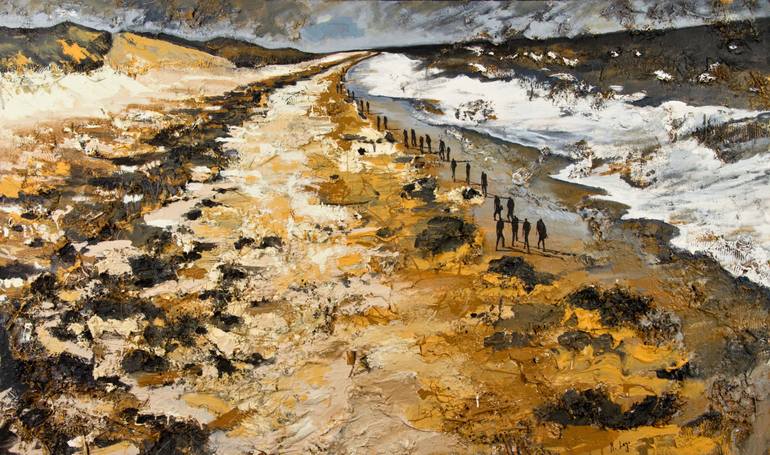 770x455 Saatchi Art Exodus Painting By Maria Lago - Exodus Painting