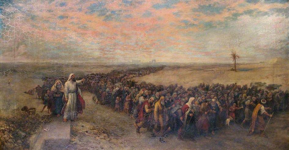 944x490 The Exodus Painting By Horace William Petherick Judaica - Exodus Painting