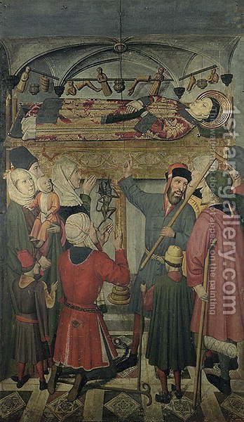 348x600 Exorcism A Possessed Man Beneath The Tomb St Vincent - Exorcism Painting