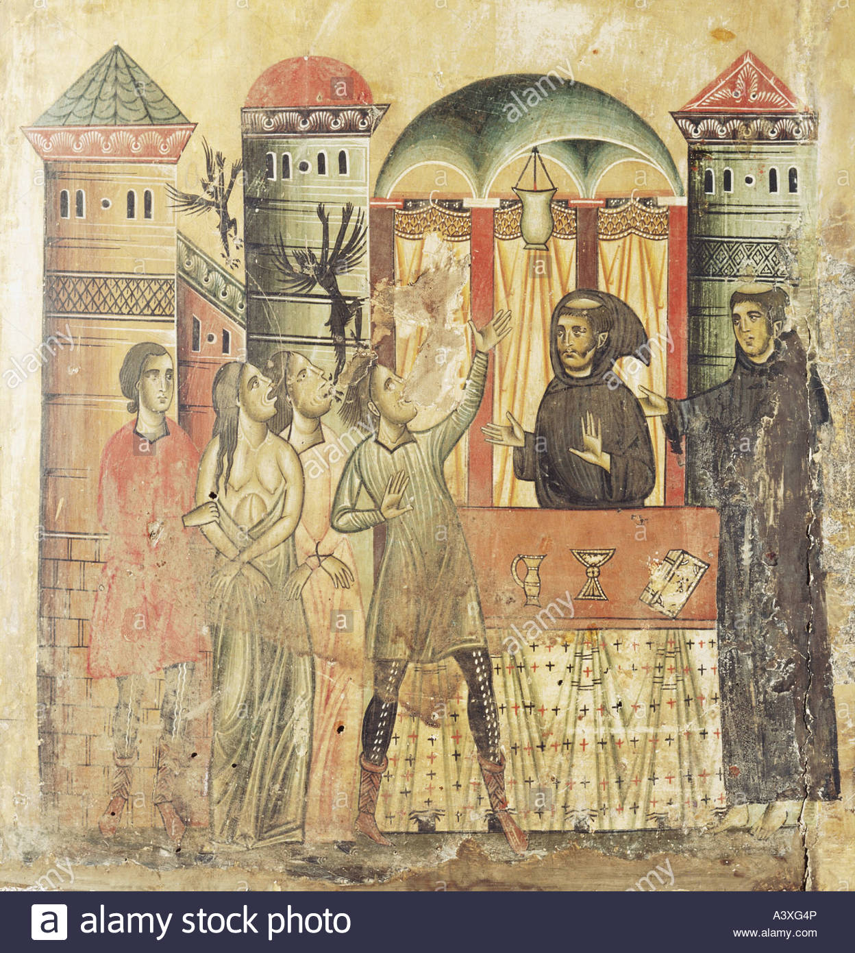 1248x1390 Francis Of Assisi, Circa 1181 - Exorcism Painting