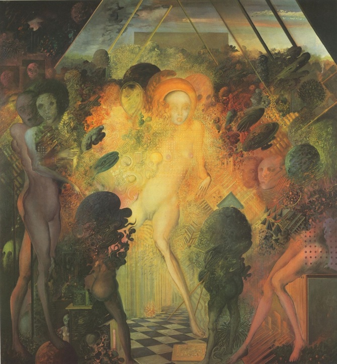 670x724 Ljuba Exorcism Inspired Art Lazer Horse - Exorcism Painting