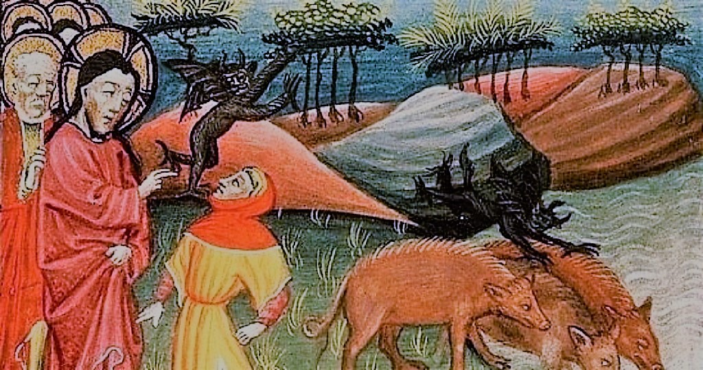 1024x540 Of Pigs, Demons And Exorcism Diocesan - Exorcism Painting