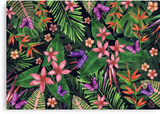 Exotic Flower Painting at PaintingValley.com | Explore collection of ...