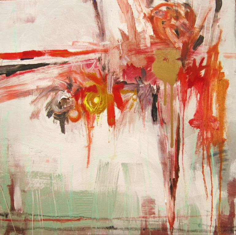 770x764 Saatchi Art Exploding Heart Painting By Jefferson Waters - Exploding Painting