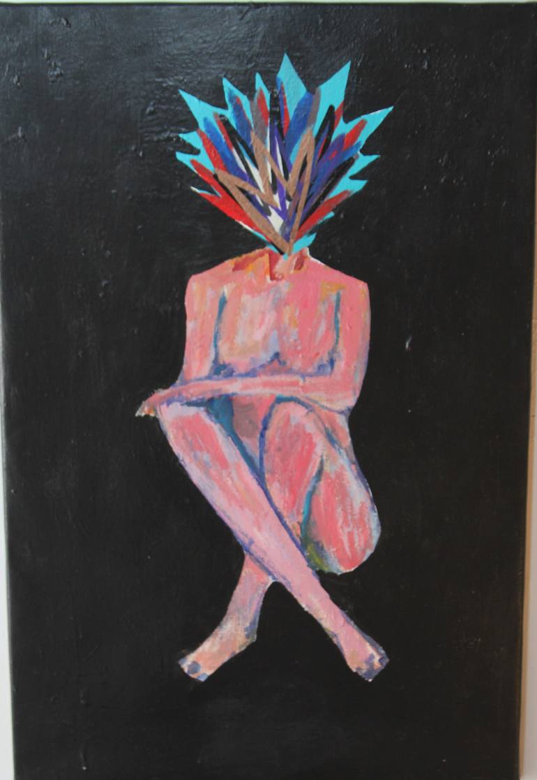 770x1117 Saatchi Art Exploding Head Painting By Al Marcano - Exploding Painting