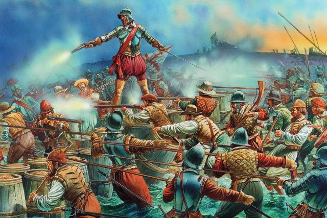 640x427 Home Decoration Art Paint Soldiers Explorer Privateer Vice Admiral - Explorer Painting