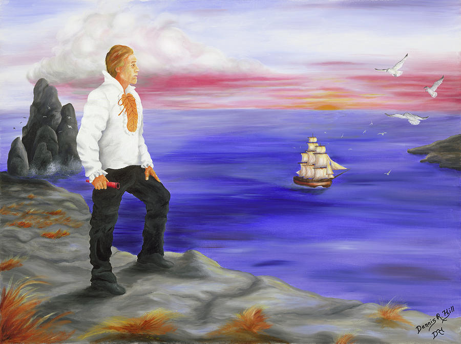 900x673 The Explorer Painting By Dennis Hill - Explorer Painting