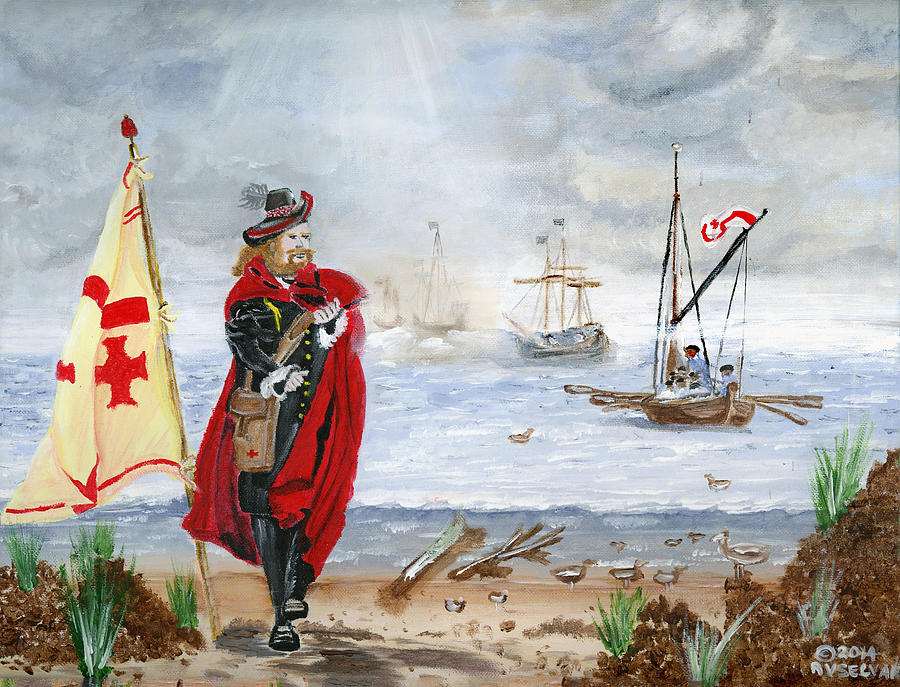 900x687 Uninhibited Explorer Painting By Vaidya Selvan - Explorer Painting