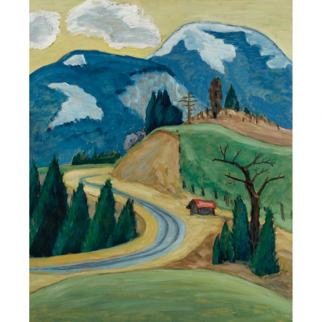 640x640 Expressionist Landscape By German Artist Gabriele Munter Achieves - Expressionist Landscape Painting