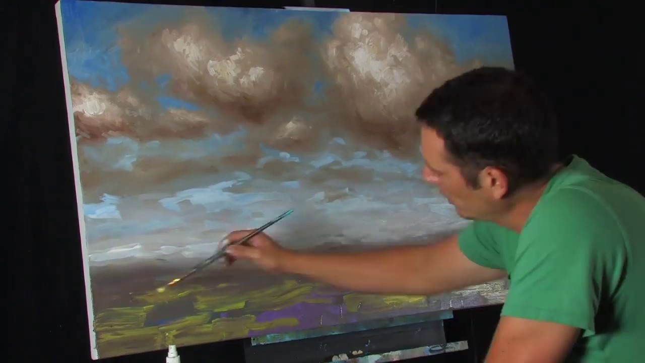 1280x720 Time Lapse Acrylic Expressionist Landscape Painting By Tim Gagnon - Expressionist Landscape Painting