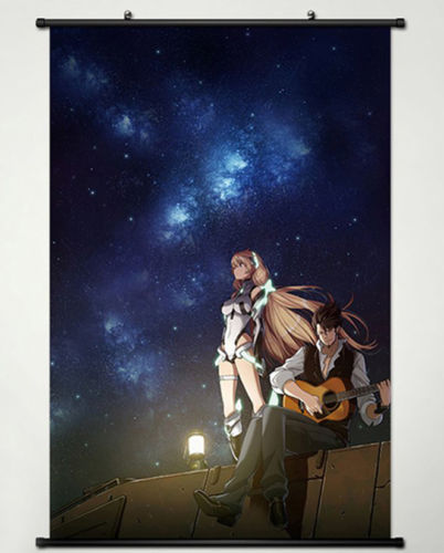 402x500 Wall Scroll Poster Painting For Anime Expelled From Paradise - Expulsion From Paradise Painting