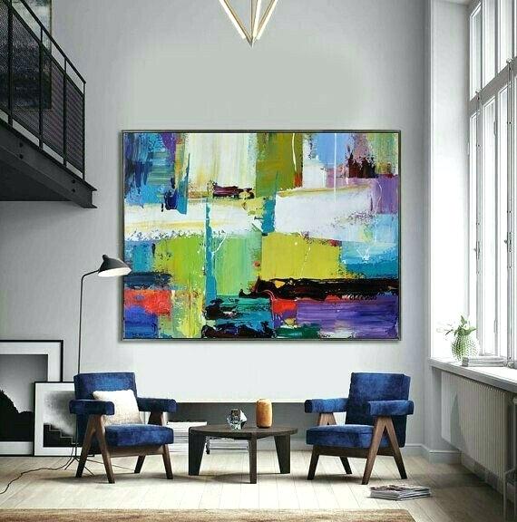 570x576 Big Canvas Painting Handmade Extra Large Contemporary Painting - Extra Large Canvas Painting