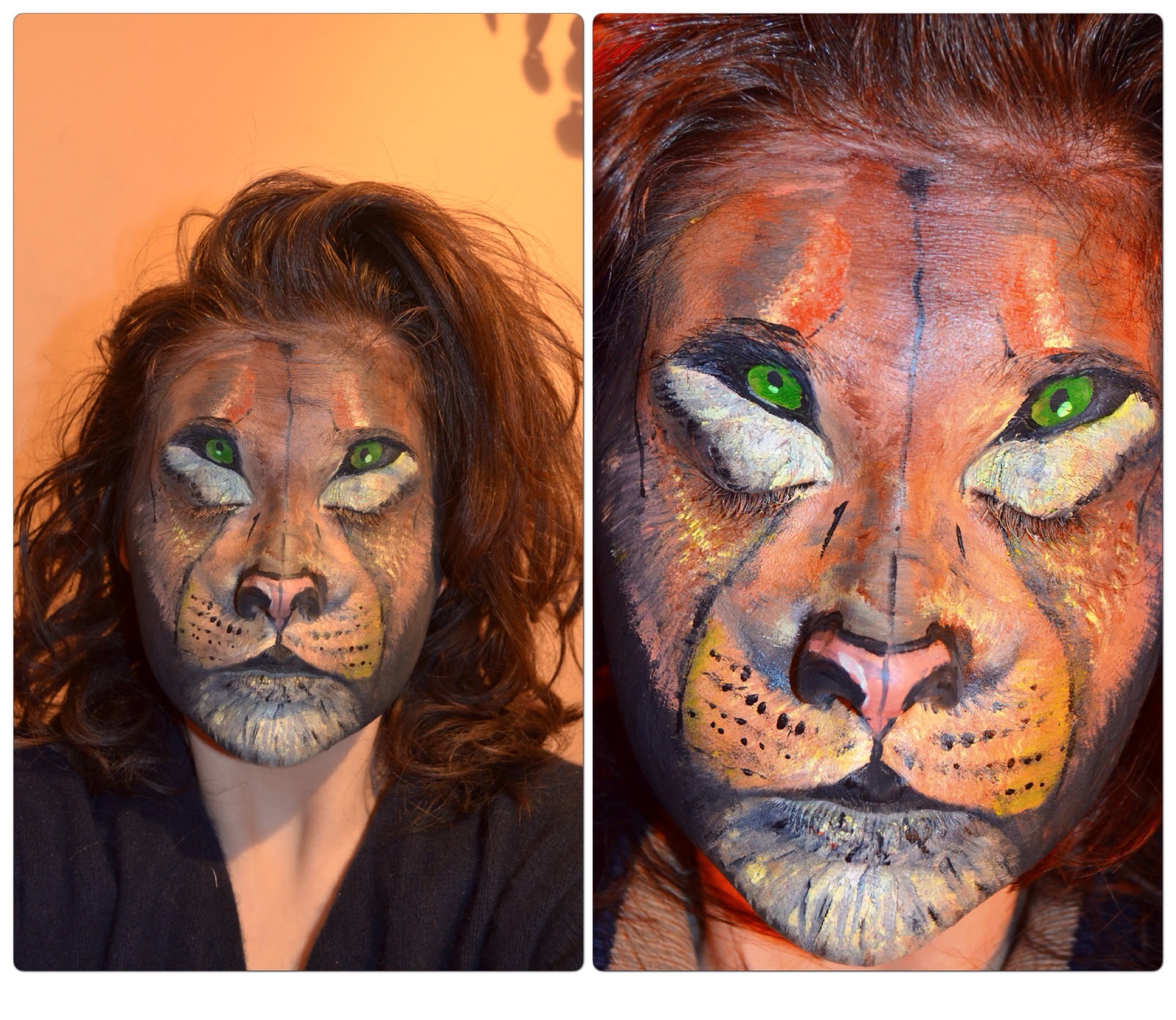 2048x1777 Lion Extreme Face Painting Make Up Tutorial - Extreme Painting