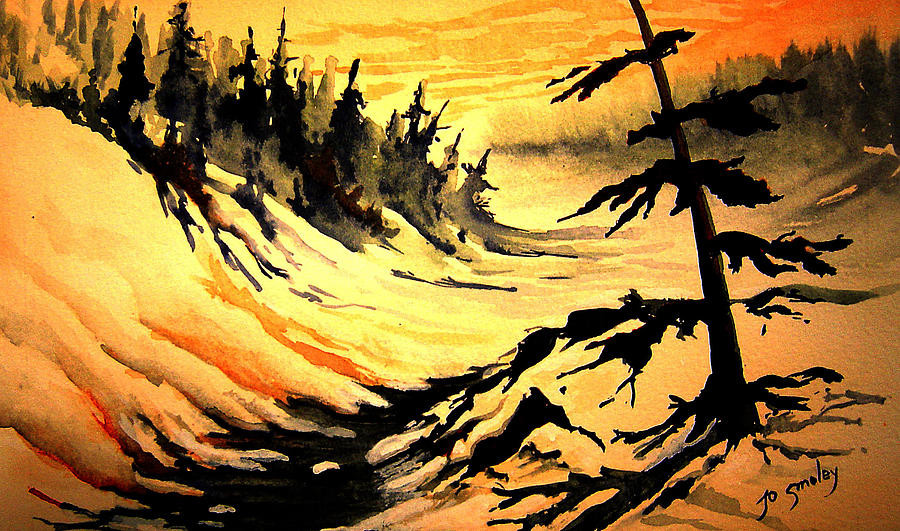 900x531 Sunset Extreme Painting By Joanne Smoley - Extreme Painting