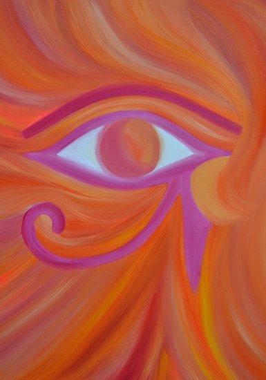 385x550 Eye Of Horus Egyptian Art Posters By Sapphire Moonbeam Redbubble - Eye Of Horus Painting