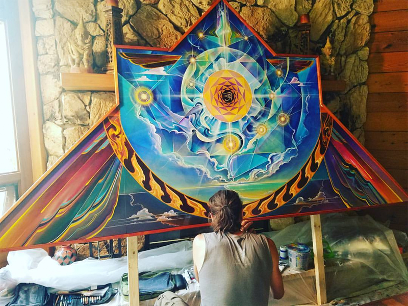 800x600 Eye Horus Panel The Artwork - Eye Of Horus Painting