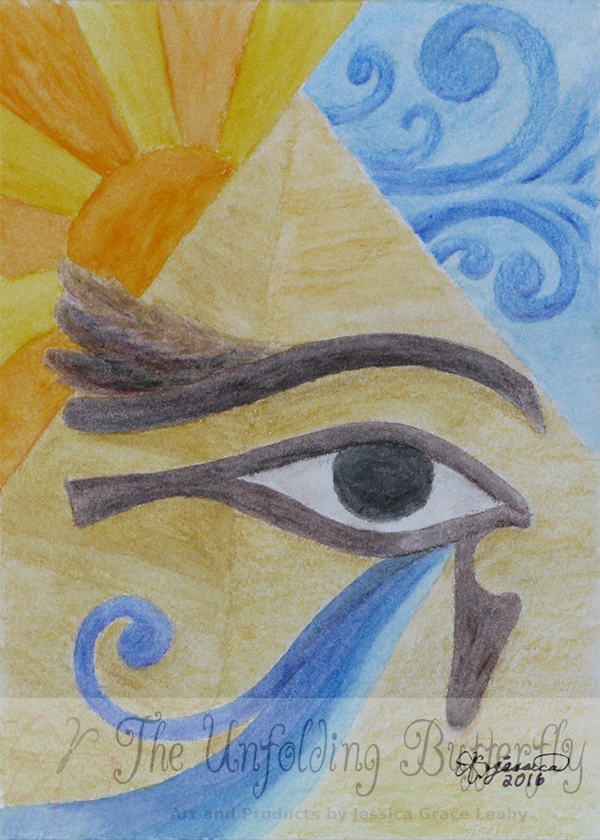 600x840 Eye Of Horus On Behance - Eye Of Horus Painting