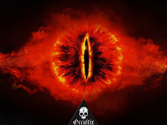 570x428 Eye Of Sauron Lord Of The Rings Hobbit Silmarillion - Eye Of Sauron Painting