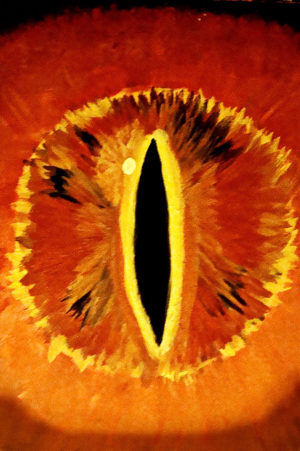 1024x1535 Eye Of Sauron By Xtaylorxcottonx - Eye Of Sauron Painting