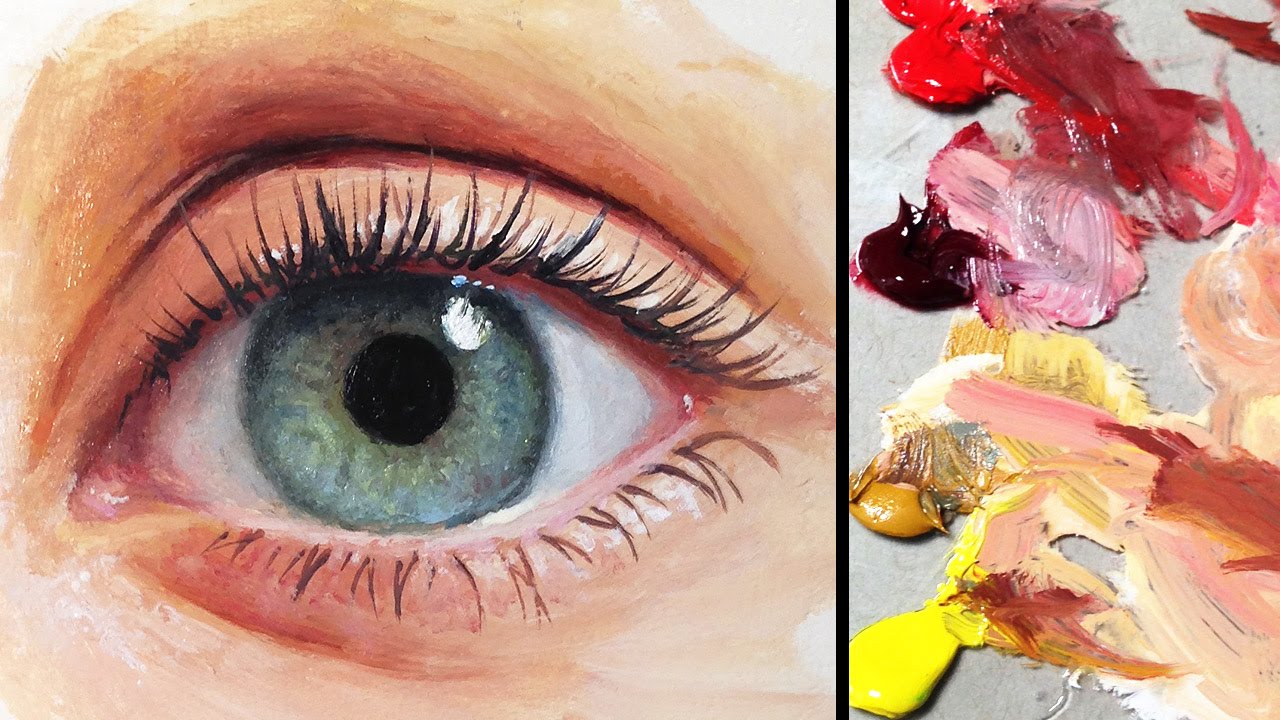 1280x720 How To Paint A Realistic Eye - Eye Painting
