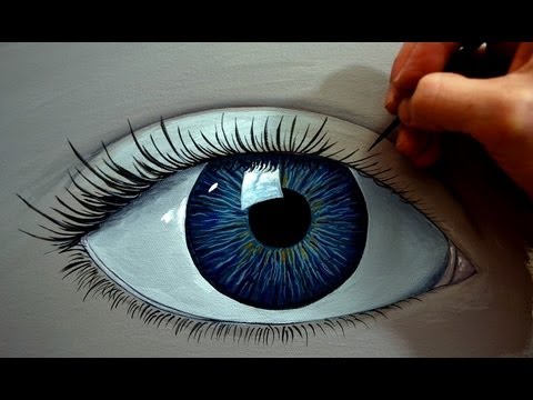480x360 How To Paint A Realistic Eye Using Acrylics - Eye Painting
