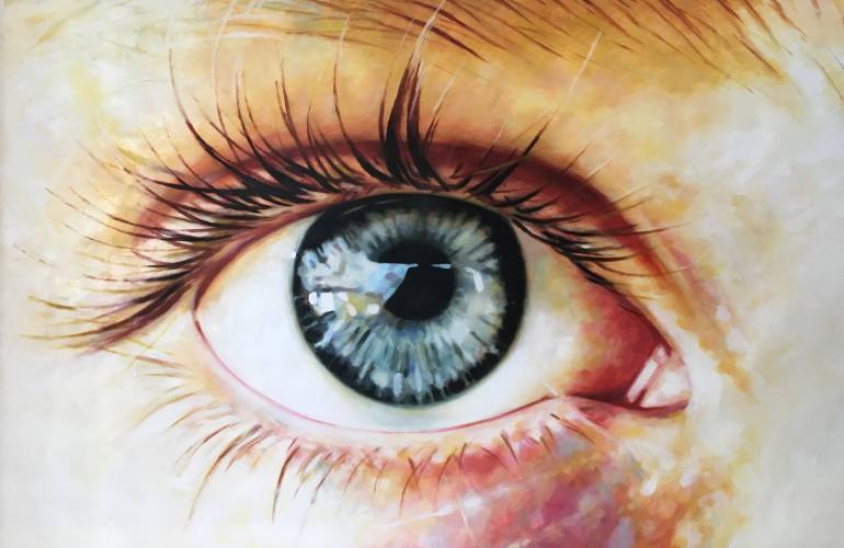 770x500 Saatchi Art Sunny Close Up Eye Painting By Thomas Saliot - Eye Painting